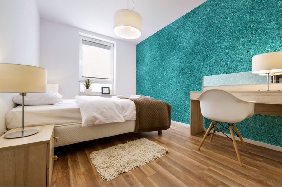 Teal Glitter Mural print