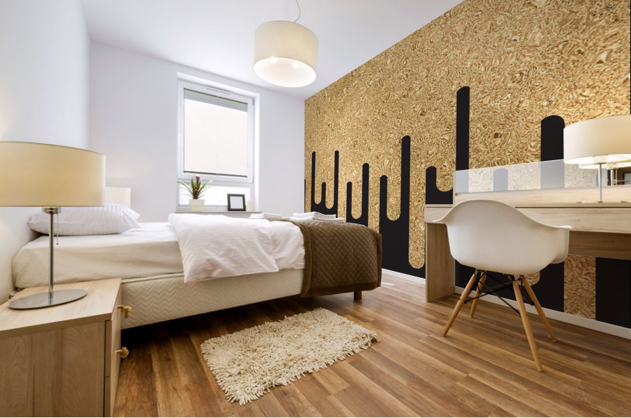 Dripping Sandal Glitter Mural print
