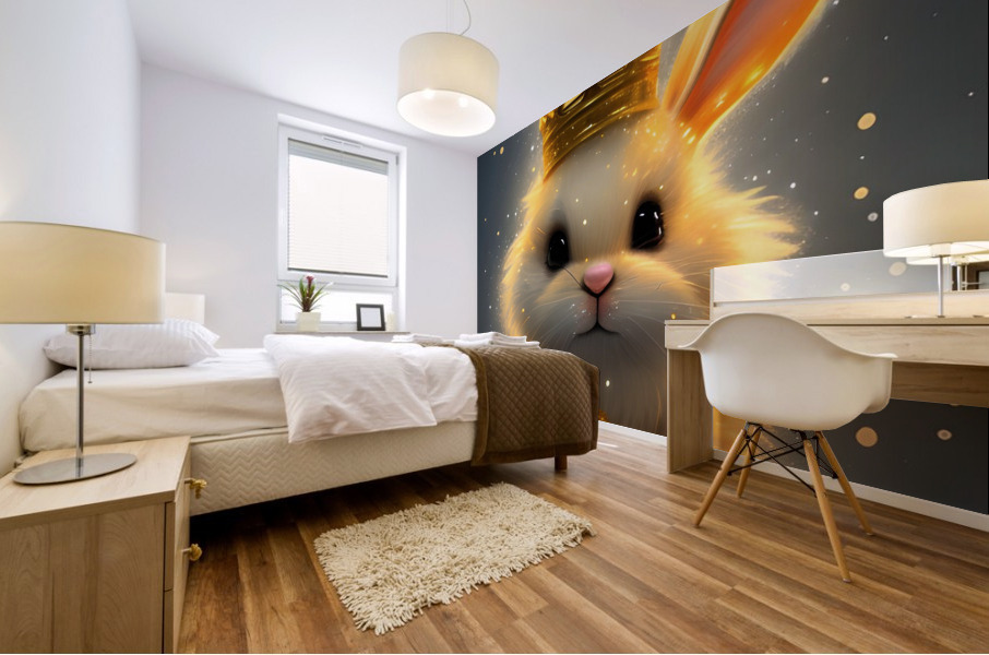 Glitter Bunny Mural print