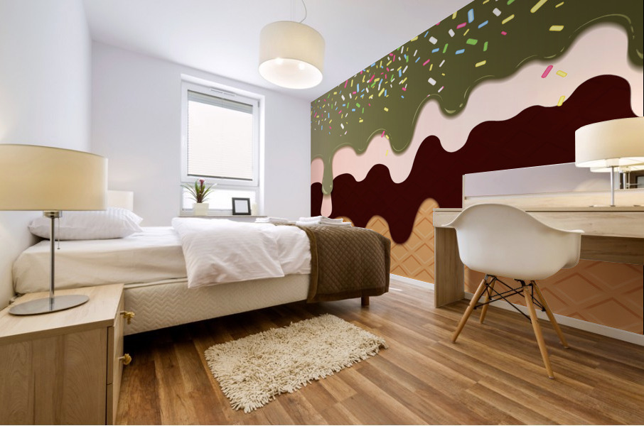 Waffle Bonanza Mural print