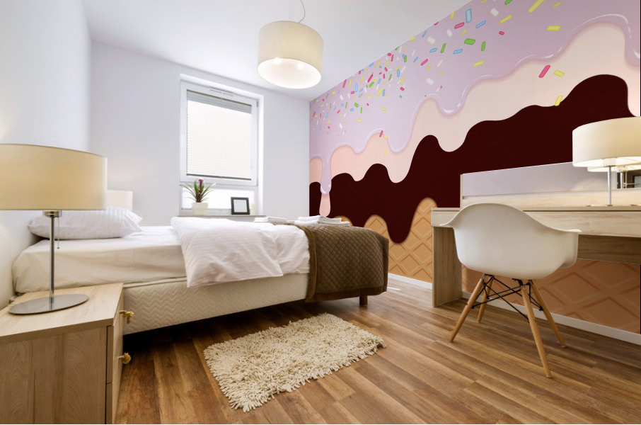 Salted Caramel Waffle Mural print