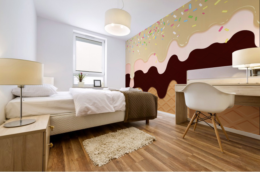 Dulce de Leche Waffle Mural print