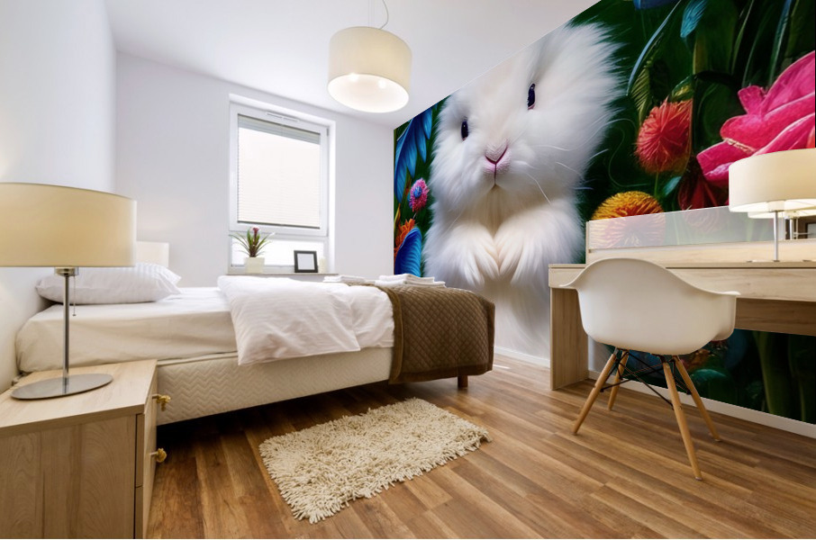 Forest Bunny Mural print