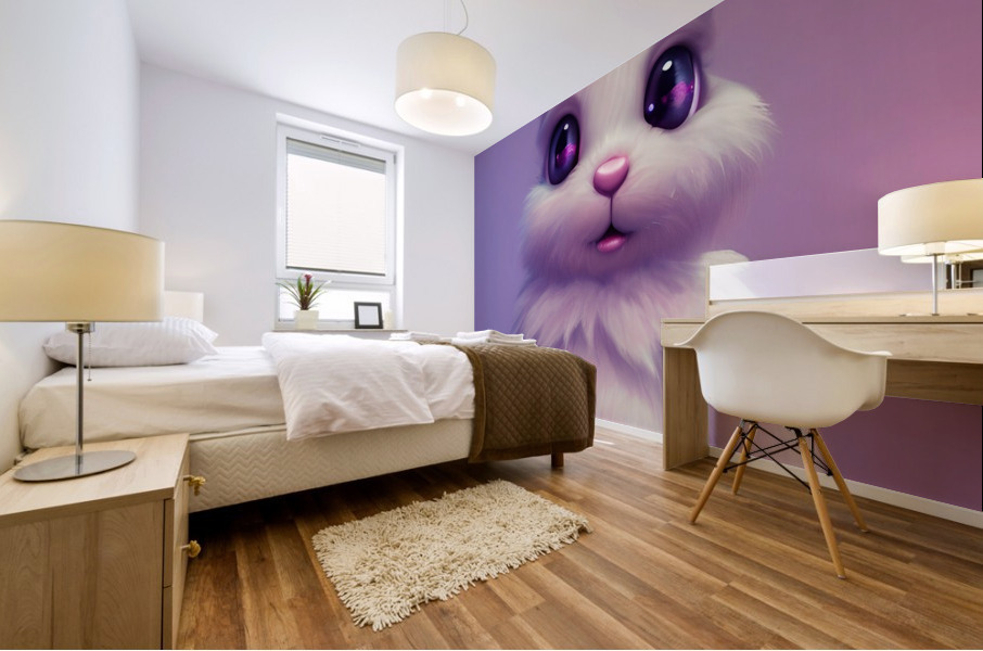 Pretty Bunny Mural print