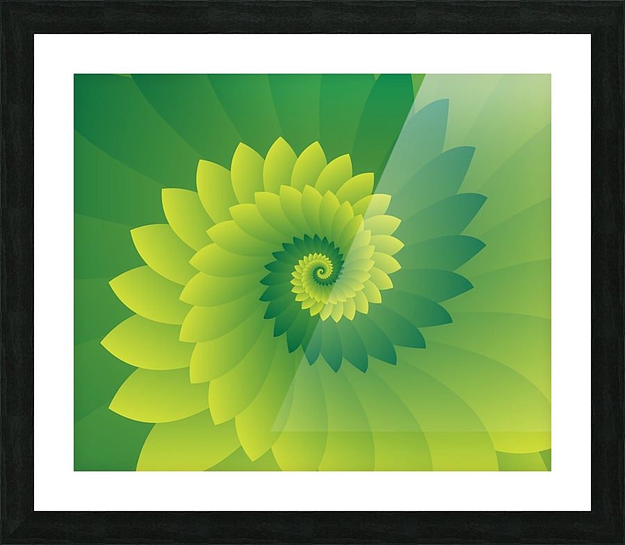 Shiny Greeny Art Picture Frame print