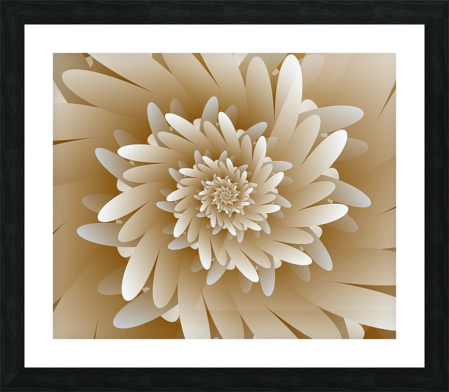 Browny Flora Picture Frame print