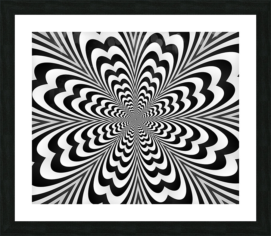 Optical Illusion Art Picture Frame print