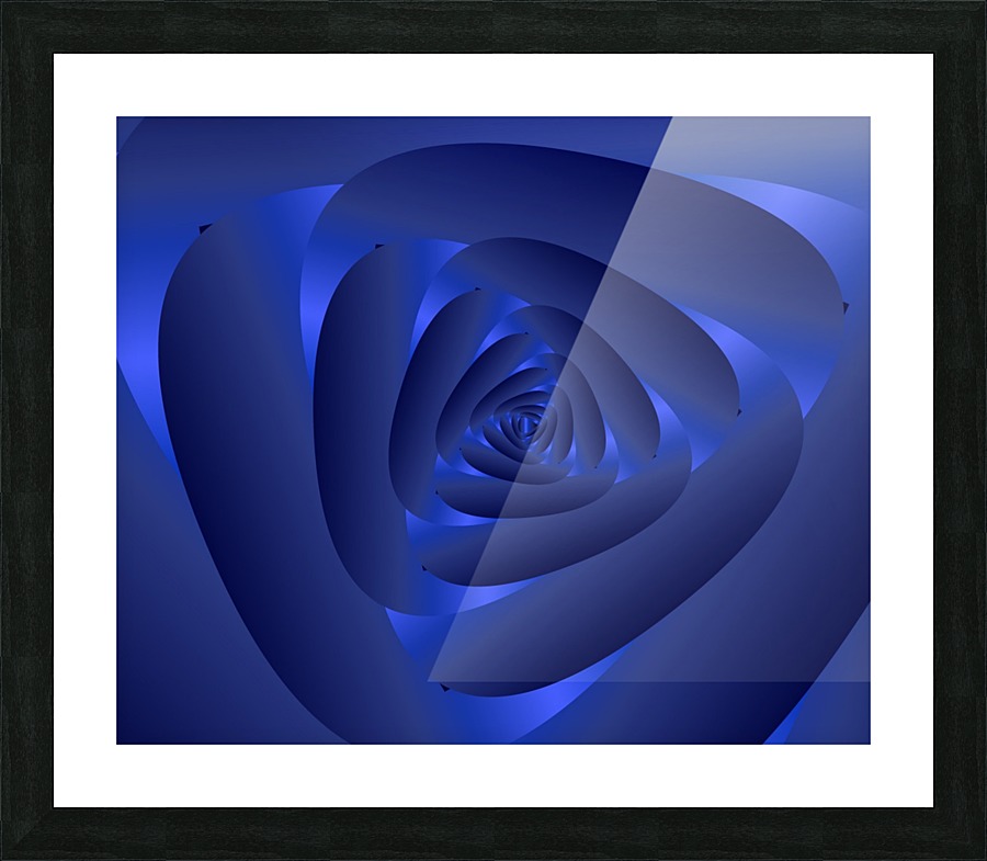 Blue Rose Art Picture Frame print