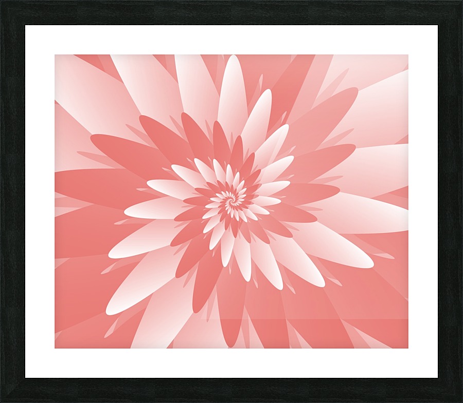 Spiral Flower Pattern Art Picture Frame print