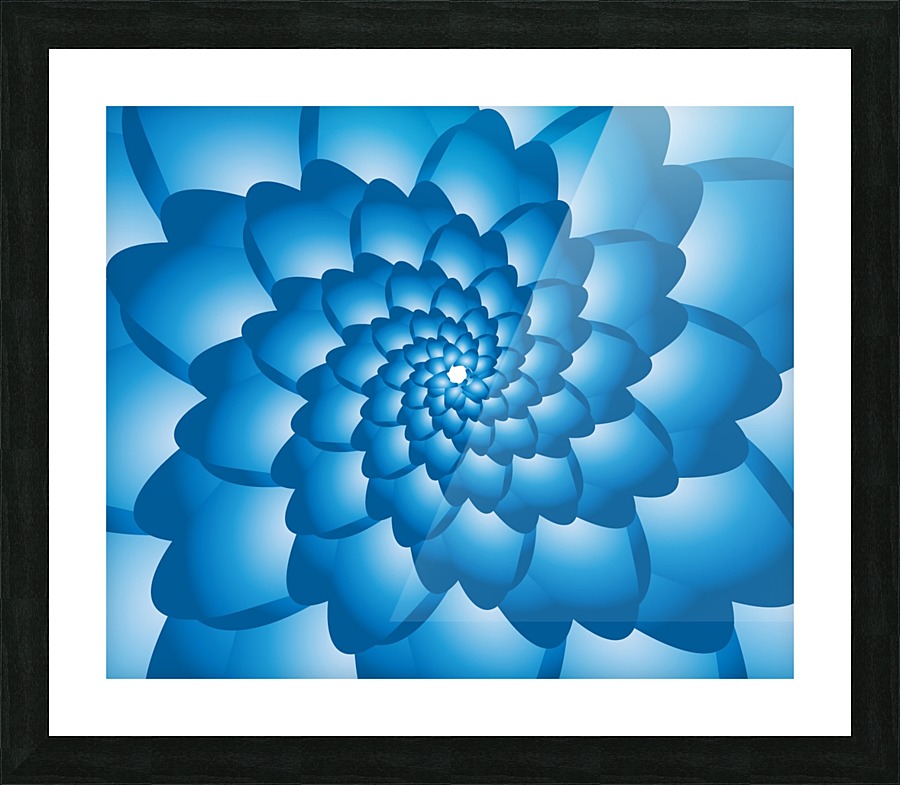 Flower Swirl Pattern  Art Picture Frame print