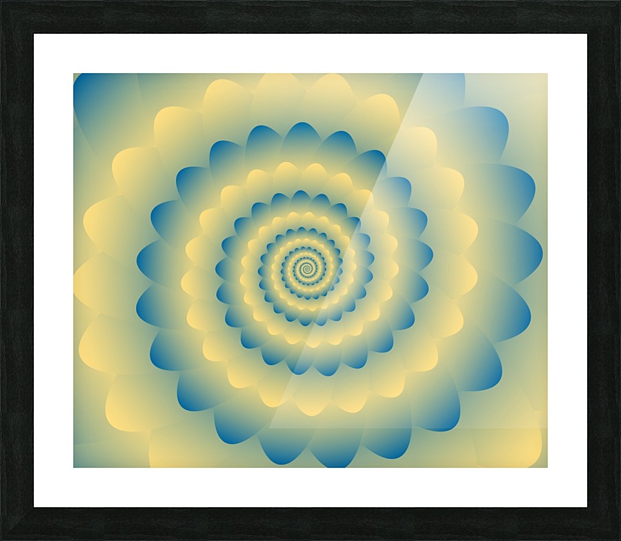 Fractal Flower Artwork Picture Frame print