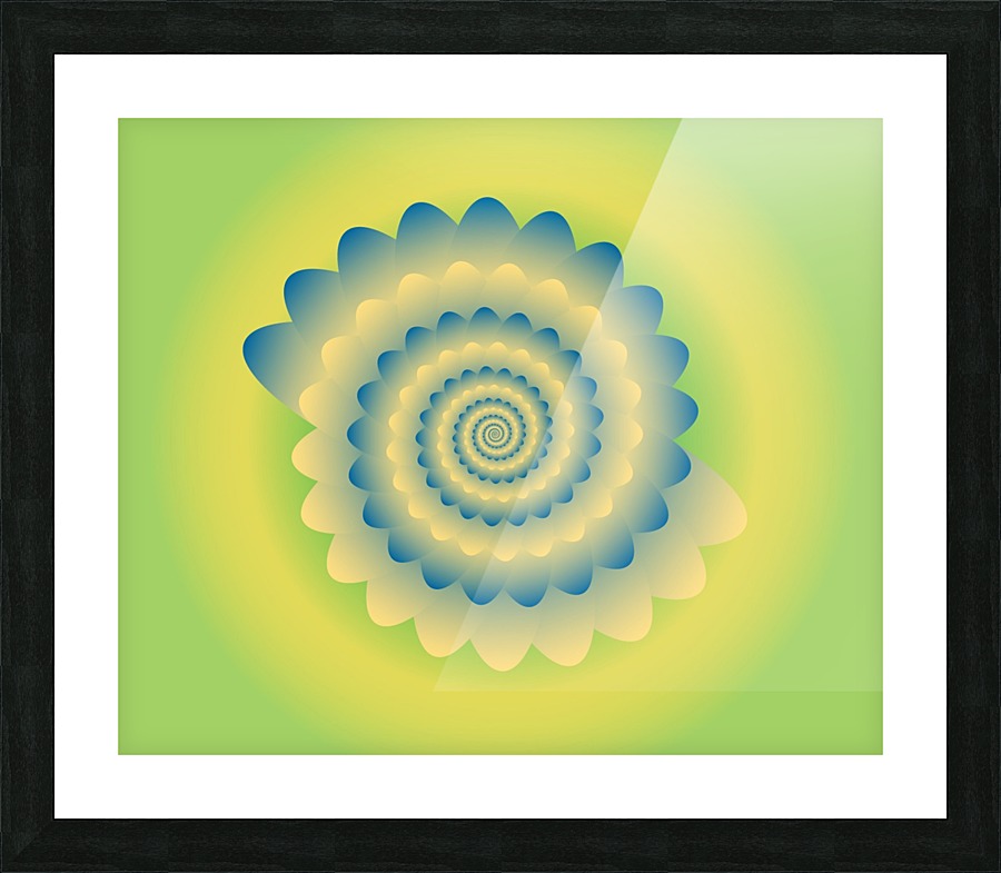 3D Flower Artwork Picture Frame print