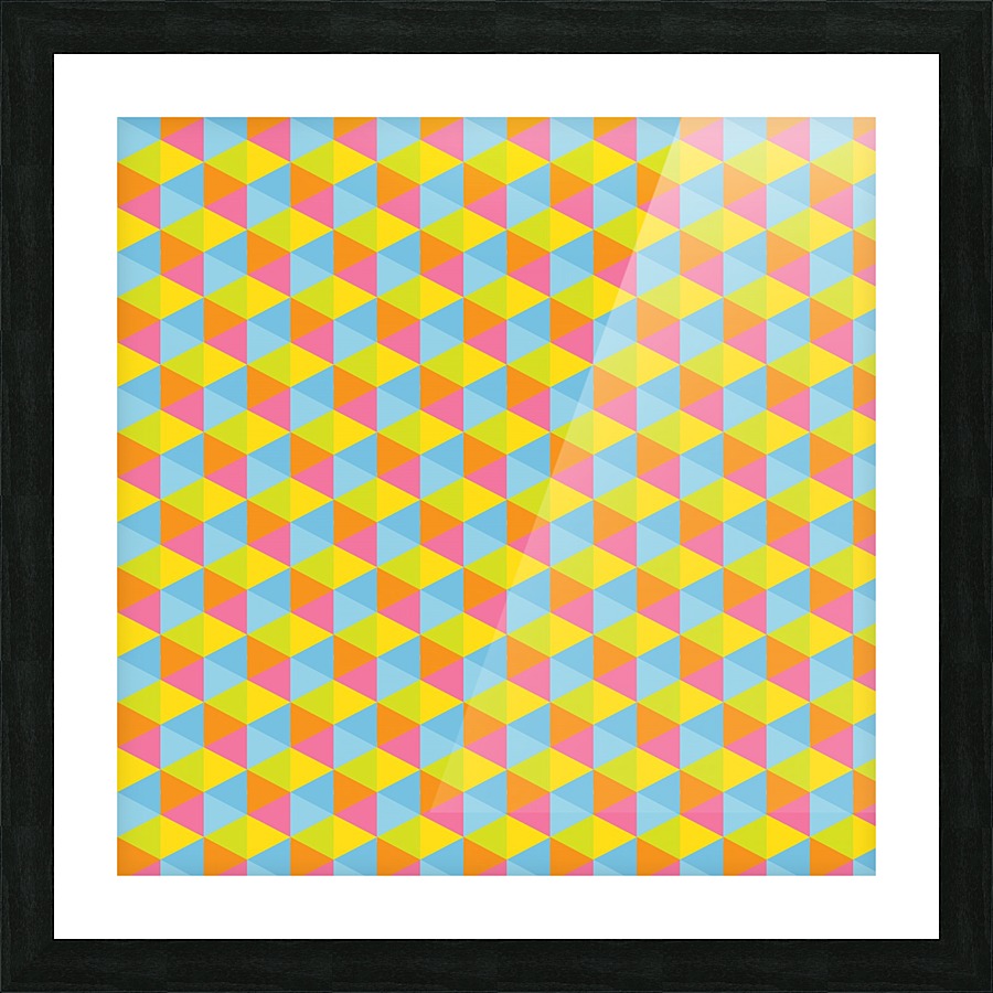 Hexagon Seamless Pattern Artwork Picture Frame print