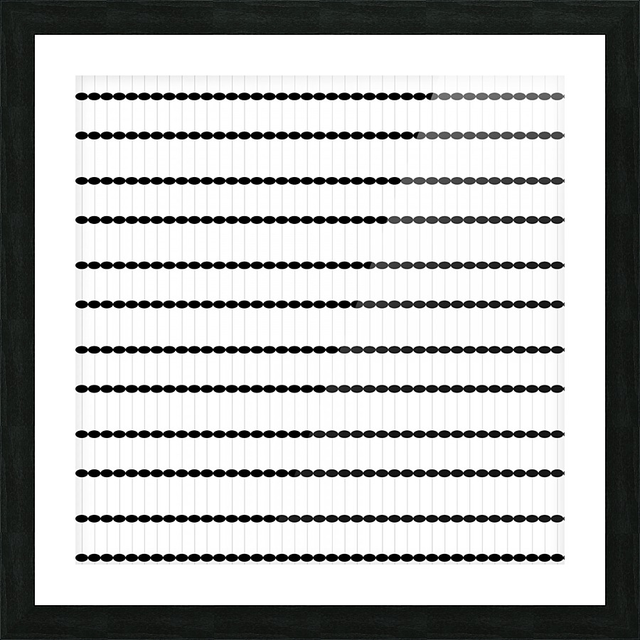 Dots Black White Seamless Pattern Artwork Picture Frame print