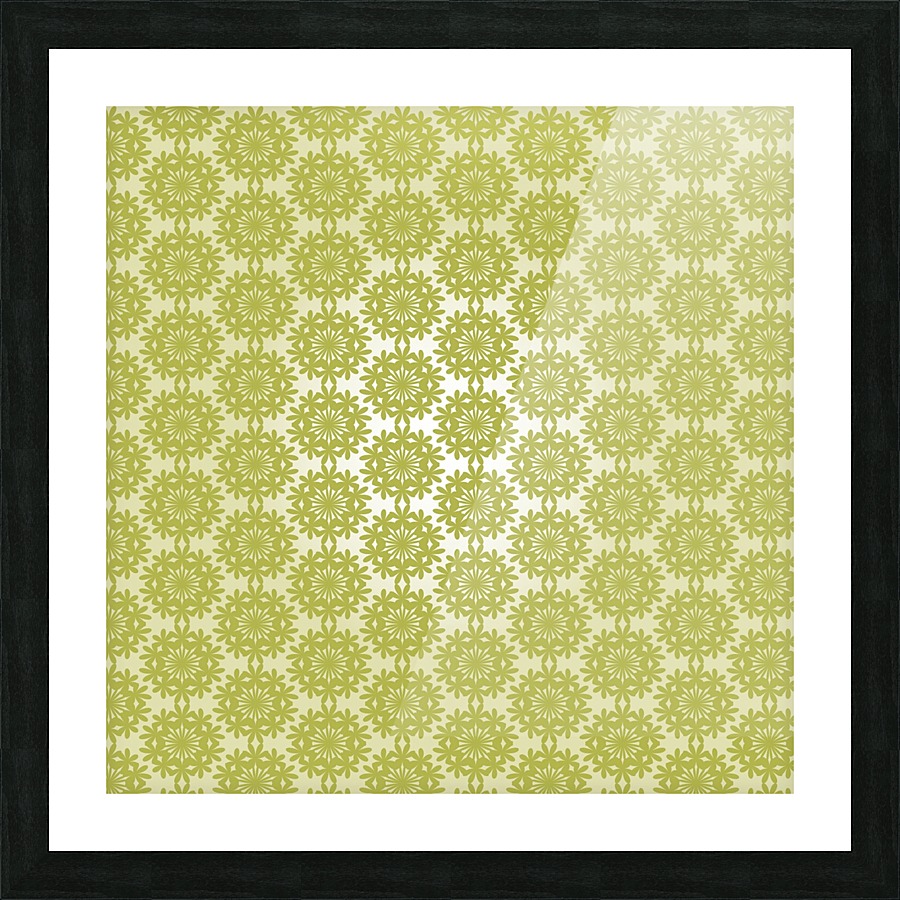 Green Art Seamless Pattern Artwork Picture Frame print