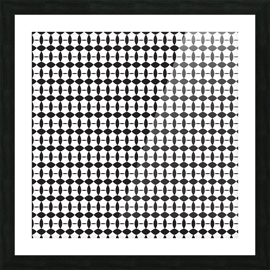 Monochrome Pattern Art Picture Frame print