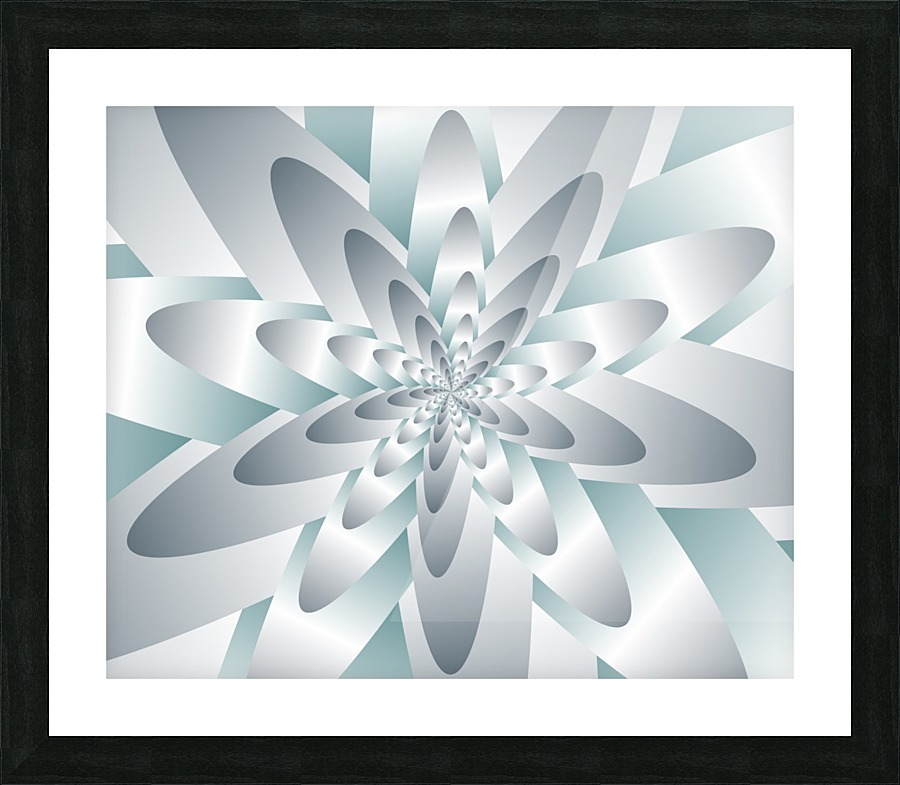 Ribbon Flower Picture Frame print
