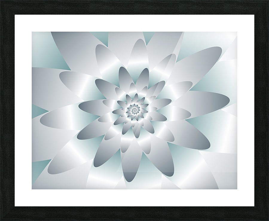 Swirl Flower Pattern Art Picture Frame print