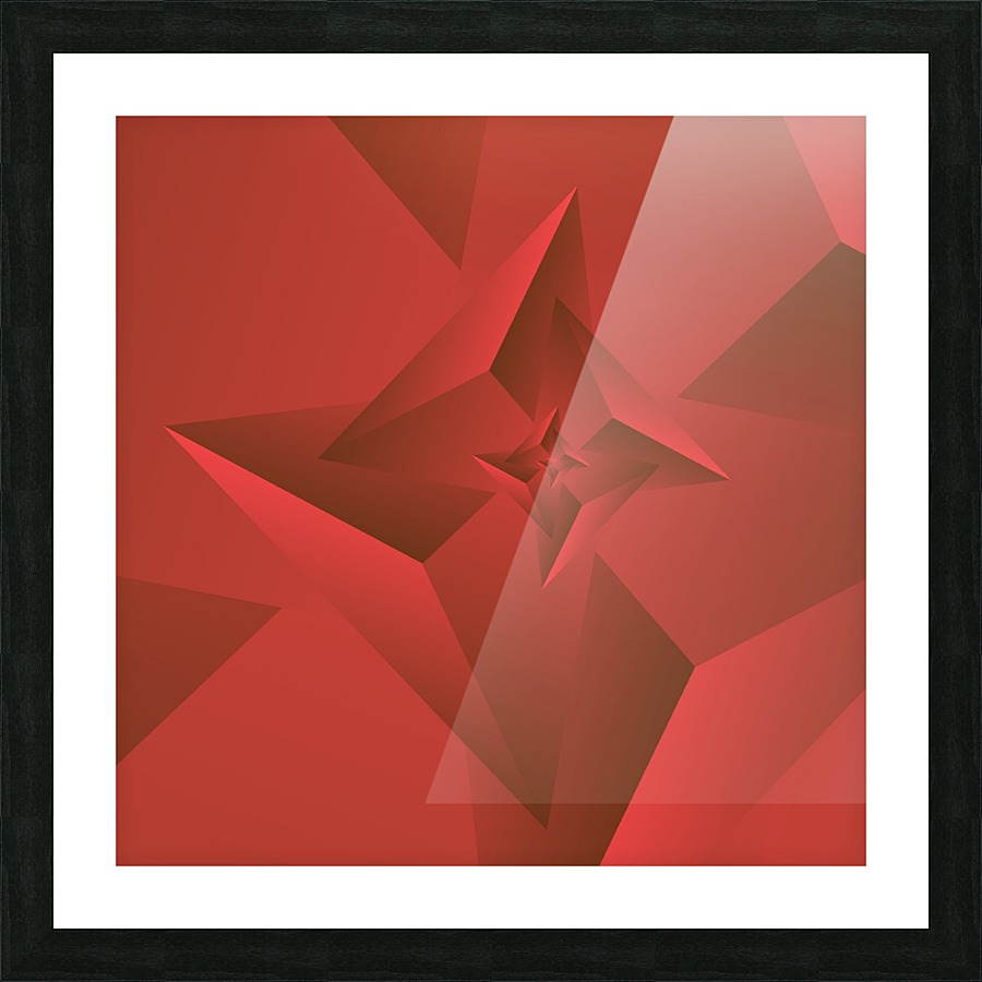 Polygen Art Picture Frame print