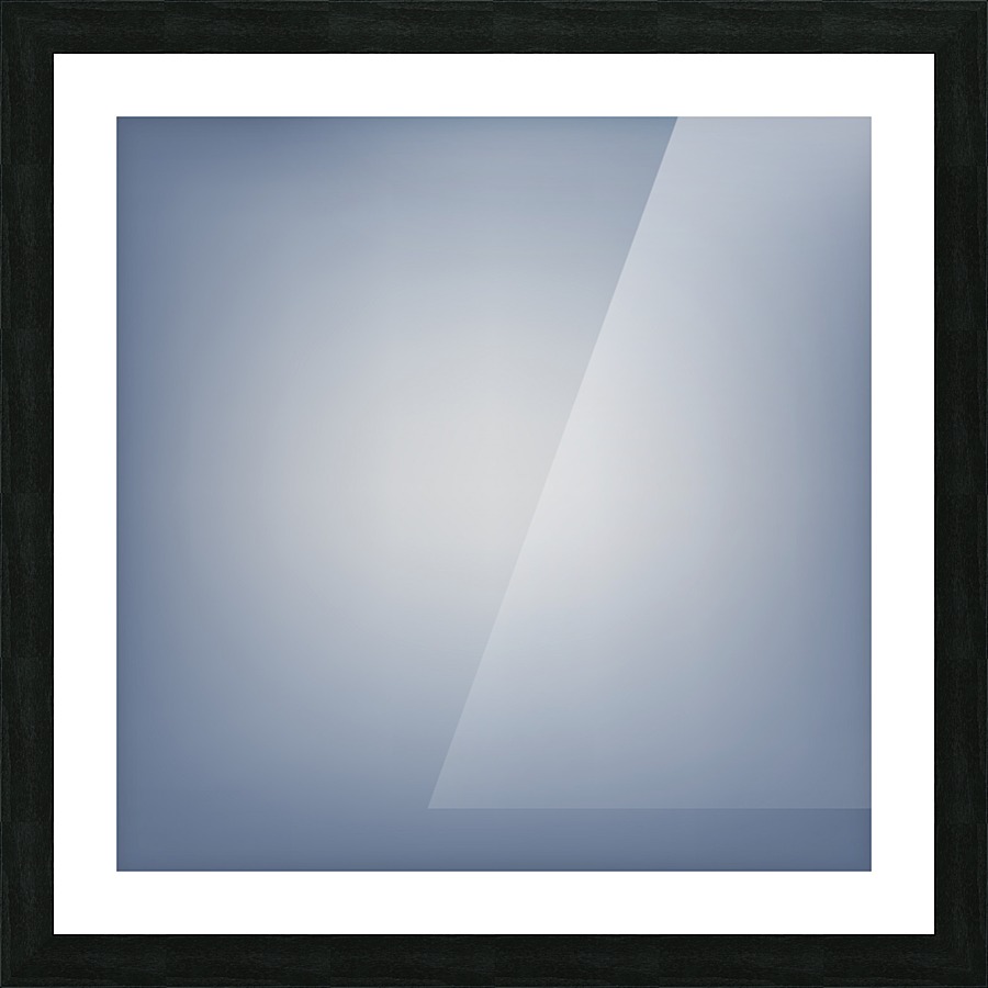 White Gradient Background Picture Frame print