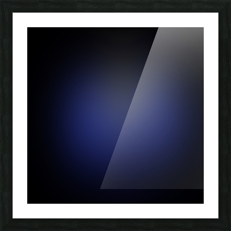 Blue Gradient Background Picture Frame print