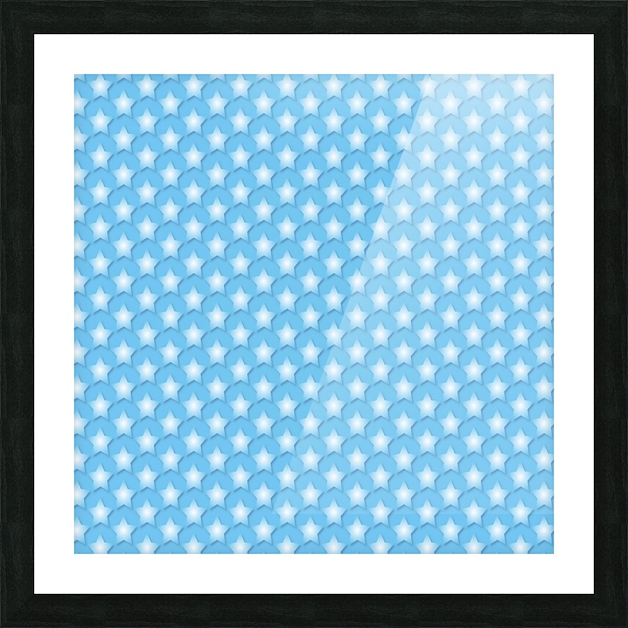 Blue Star Picture Frame print