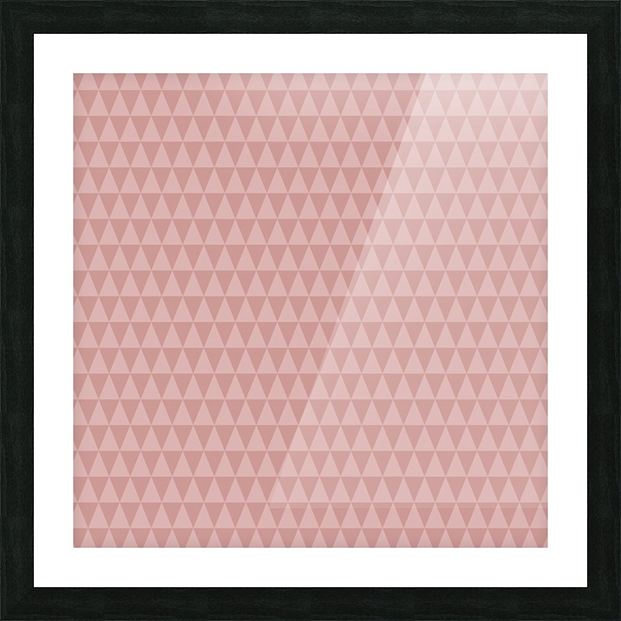 ORANGE Triangle Shape Seamless Pattern Background    Picture Frame print