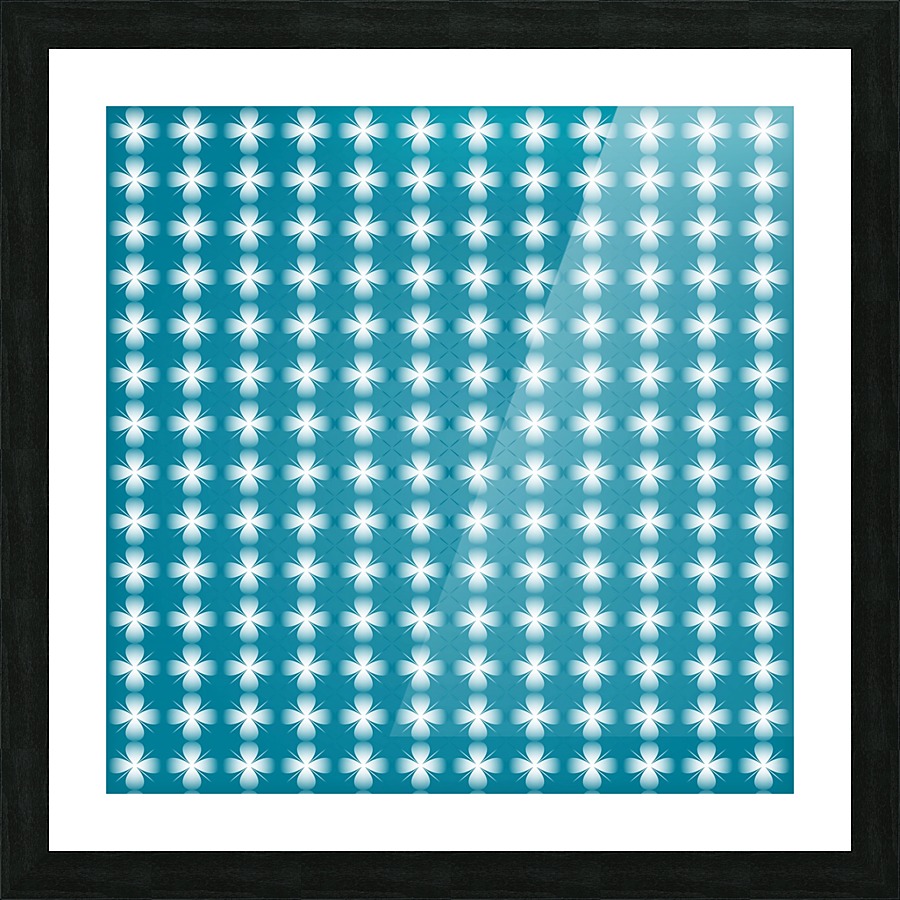 Abstract Blue Seamless Pattern Background   Picture Frame print