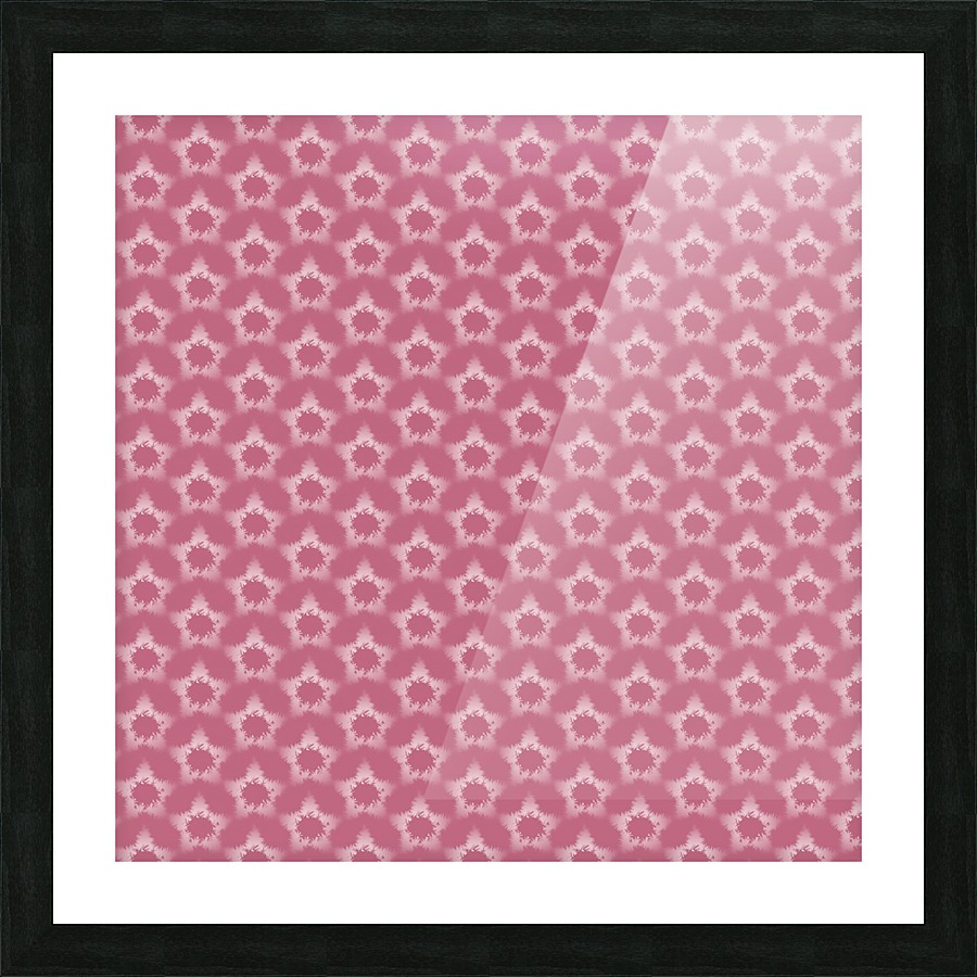 Star Brown snowflake Seamless Pattern  Picture Frame print