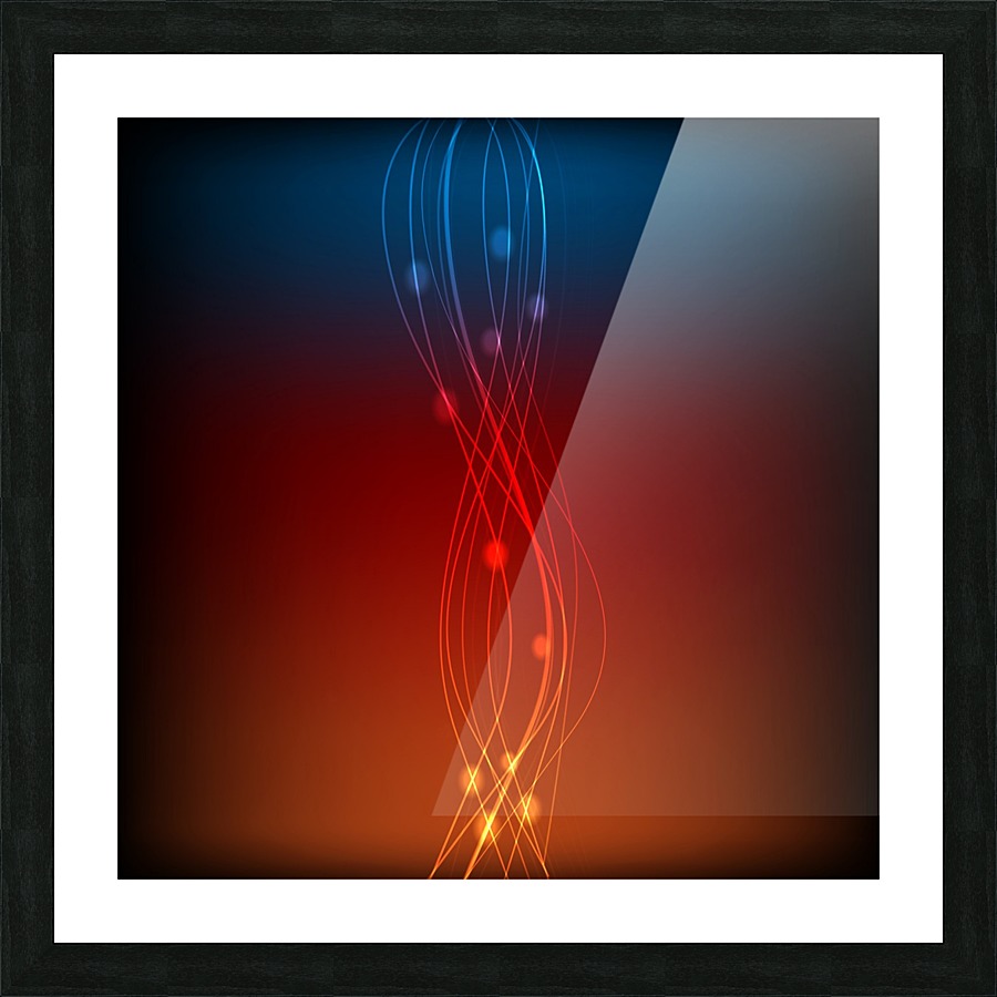 THUNDER LIGHT BACKGROUND   Picture Frame print