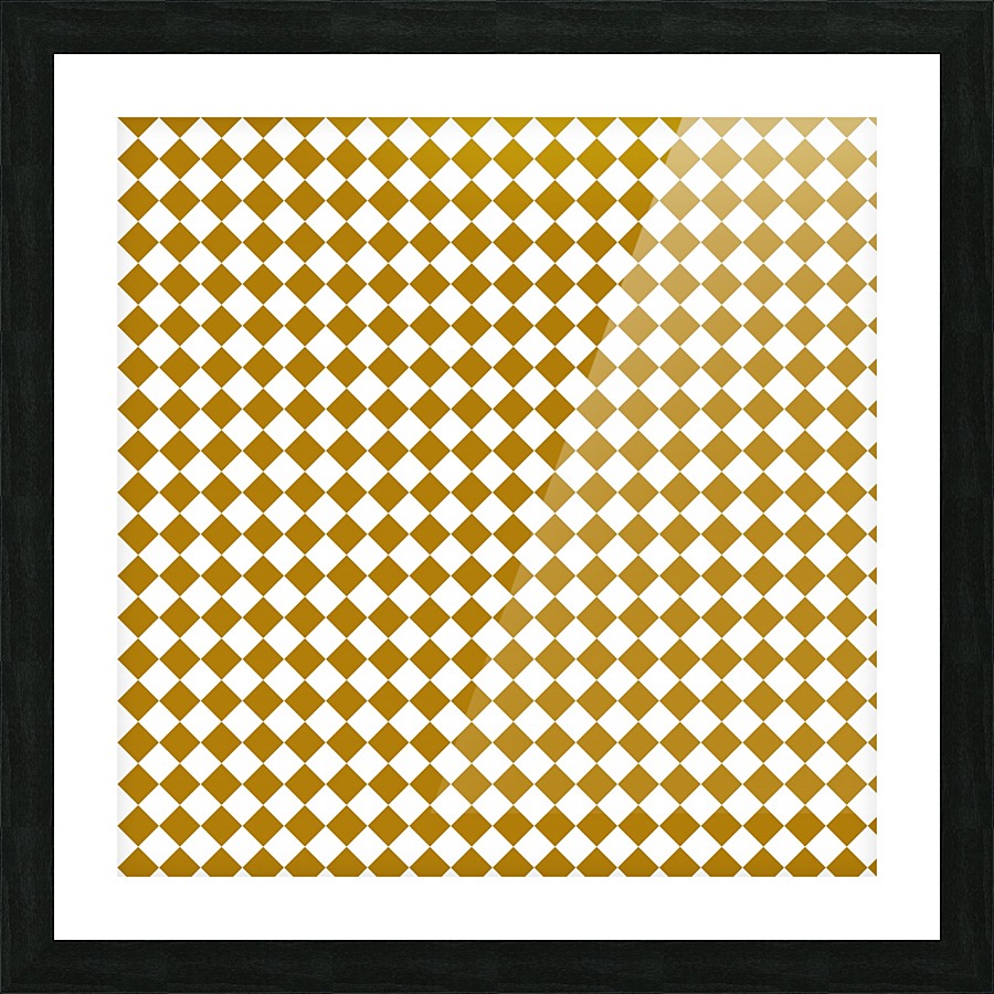 Mustard Diamond Picture Frame print