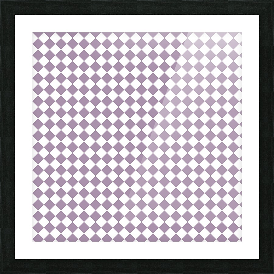 Purple Diamond Picture Frame print