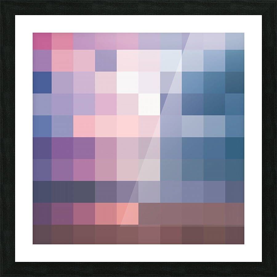 PINKISH MOSAIC PATTERN Picture Frame print