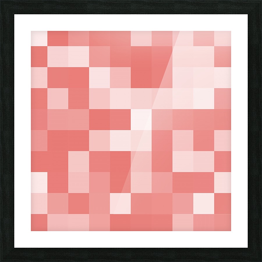 PINK MOSAIC PATTERN Picture Frame print