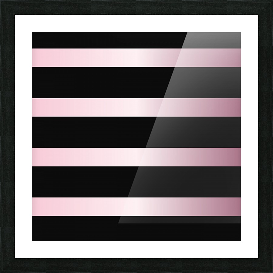 PINK GRADIENT STRIPE Picture Frame print