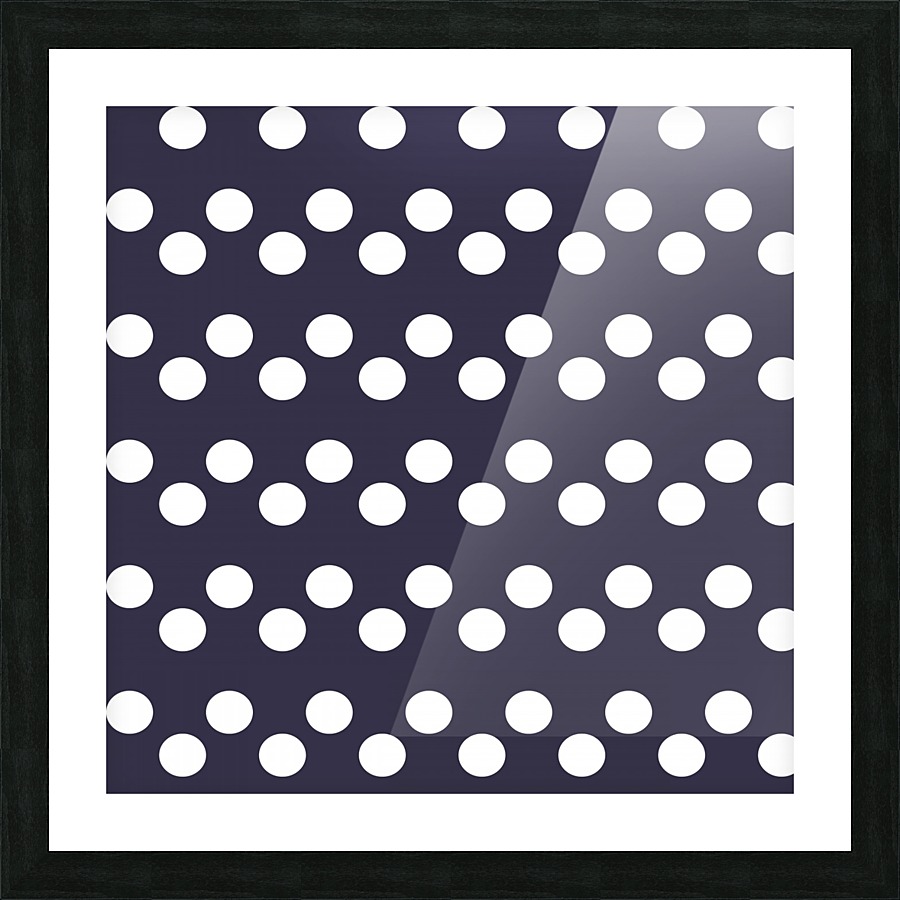 Eclipse Polka Dots Picture Frame print