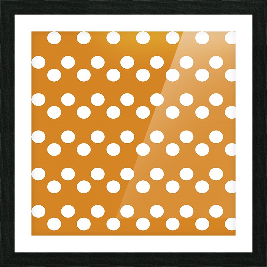 Chocolate Polka Dots Picture Frame print