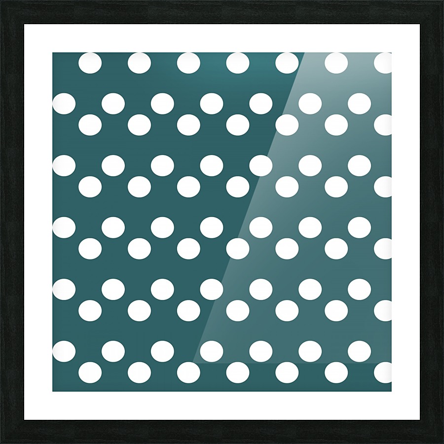 LAGOON Polka Dots Picture Frame print