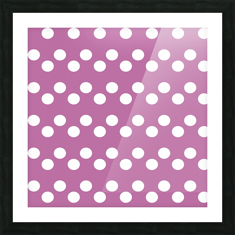 Spring Crocus Polka Dots Picture Frame print