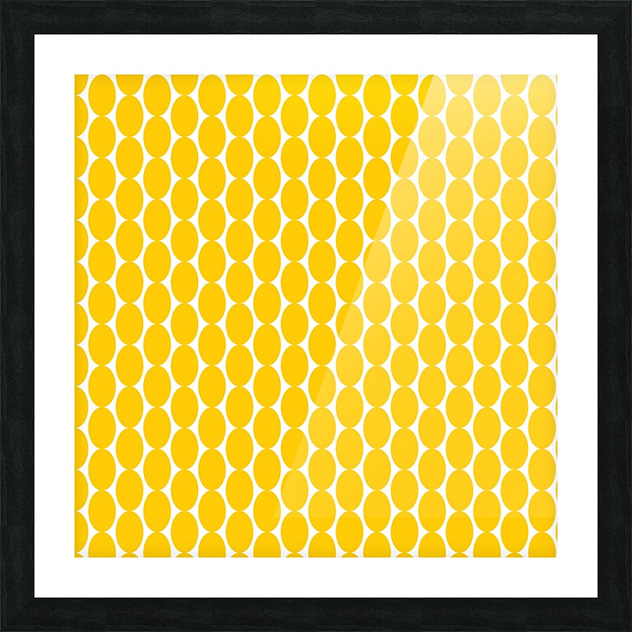 Yellow  egg shape Picture Frame print