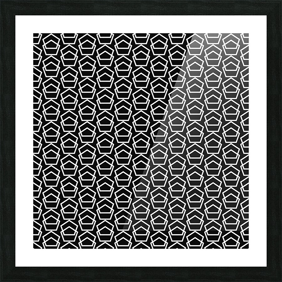 Hexa Pattern Picture Frame print