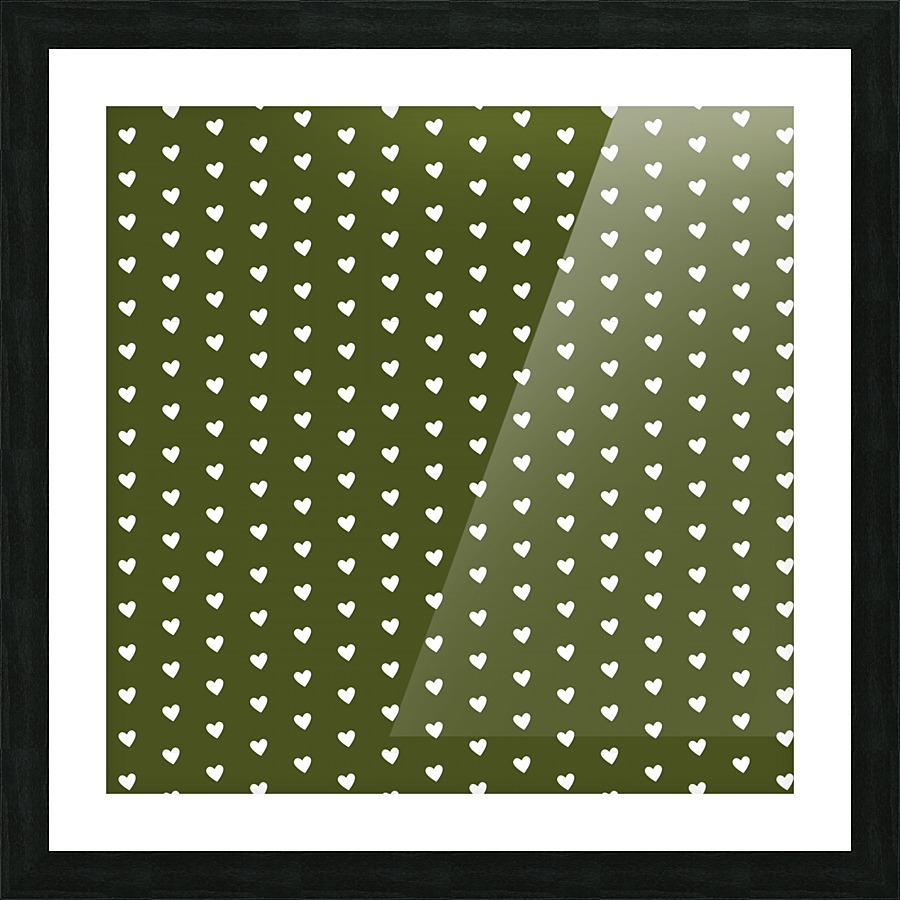 Army Heart Shape Pattern Picture Frame print