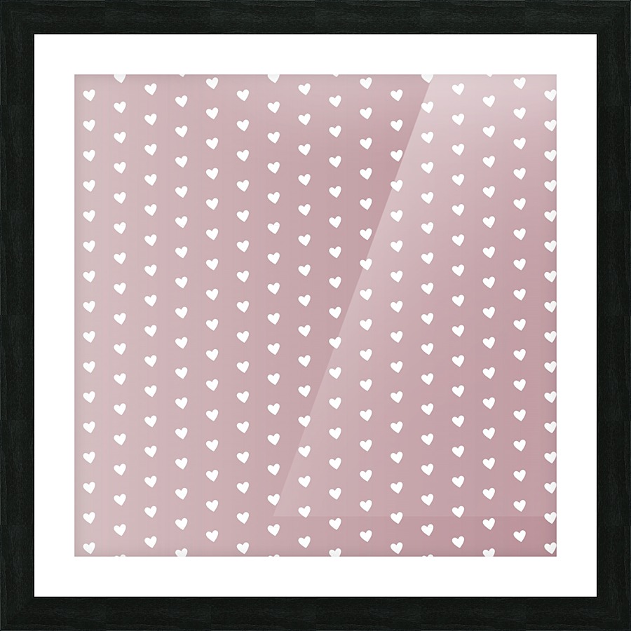 Sienna Heart Shape Pattern Picture Frame print