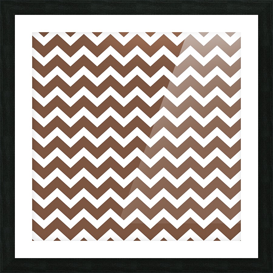 BROWNSTONE CHEVRON Picture Frame print