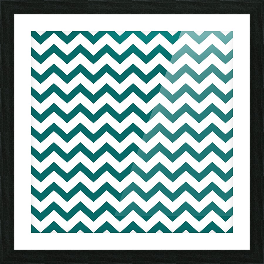 MYRTLE CHEVRON Picture Frame print
