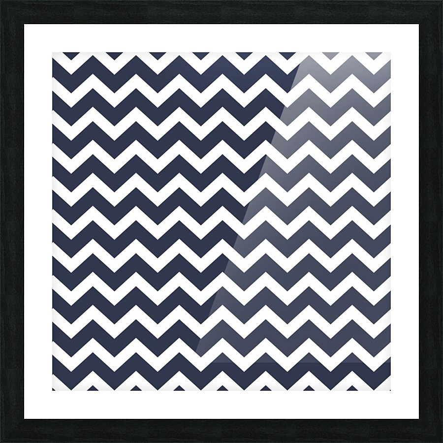 ASPHALT CHEVRON Picture Frame print