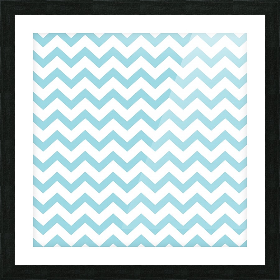 FLUORESCENT CHEVRON Picture Frame print