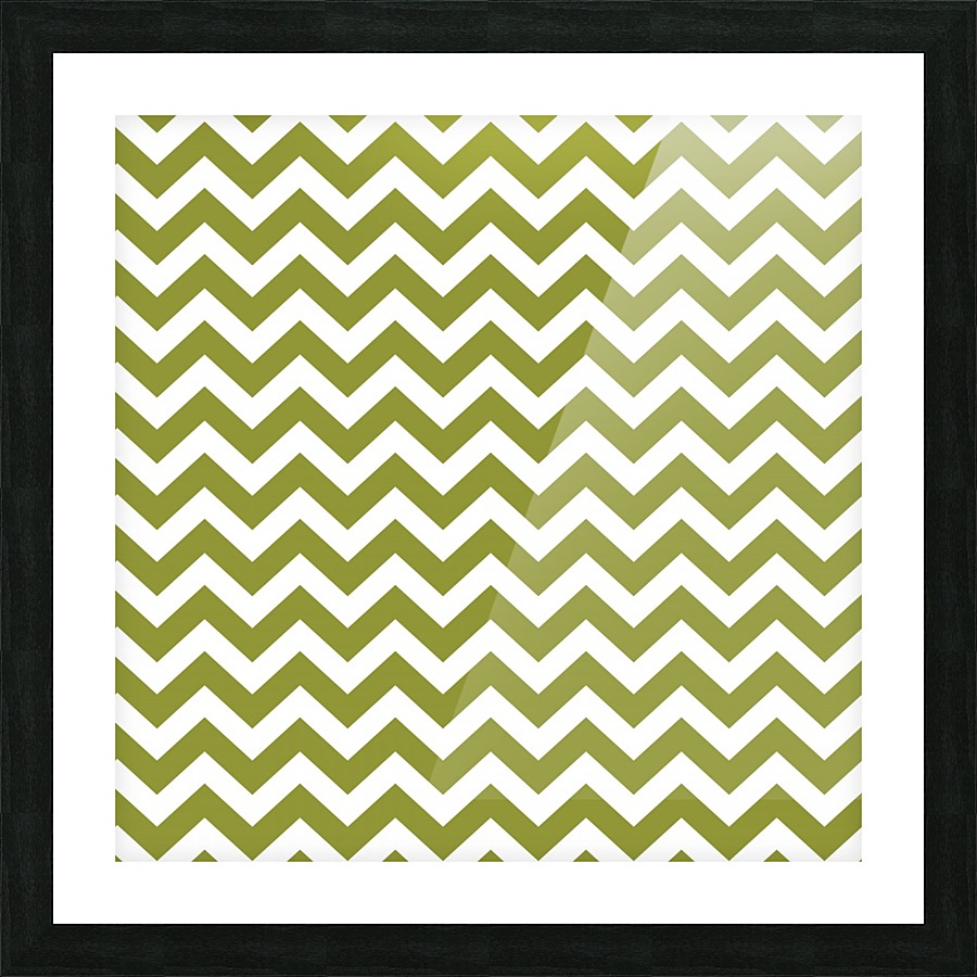 PEA CHEVRON Picture Frame print