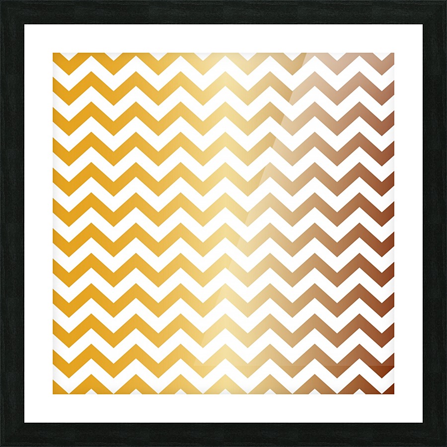 CITRINE CHEVRON Picture Frame print