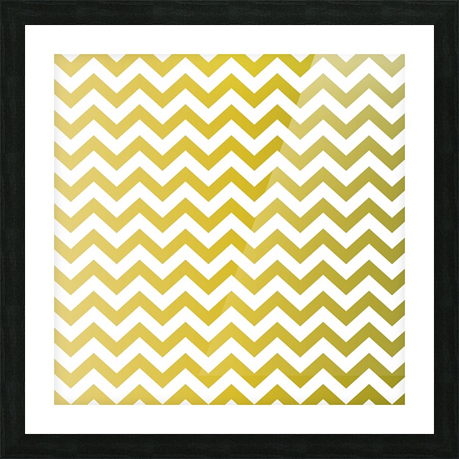 FOLIAGE CHEVRON Picture Frame print